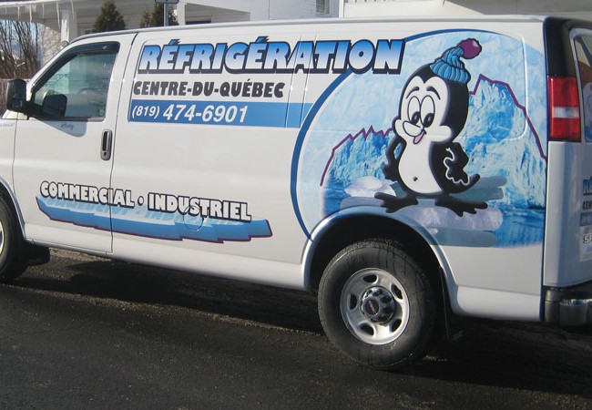 Réfrigération Centre-du-Québec – Lettrage