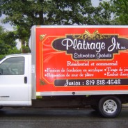 Plâtrage JR -Lettrage