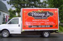 Plâtrage JR -Lettrage
