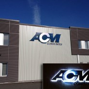 ACM – Enseigne murale lumineuse