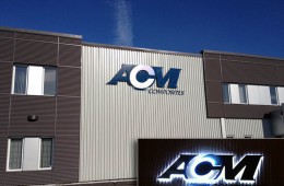 ACM – Enseigne murale lumineuse