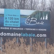 Domaine La Baie – Bannière d’autoroute