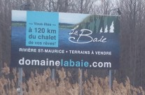 Domaine La Baie – Bannière d’autoroute