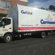 Carrousel – Lettrage de cube van