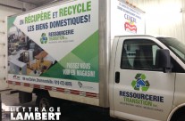 Ressourcerie Transition – Lettrage Cube