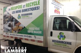 Ressourcerie Transition – Lettrage Cube
